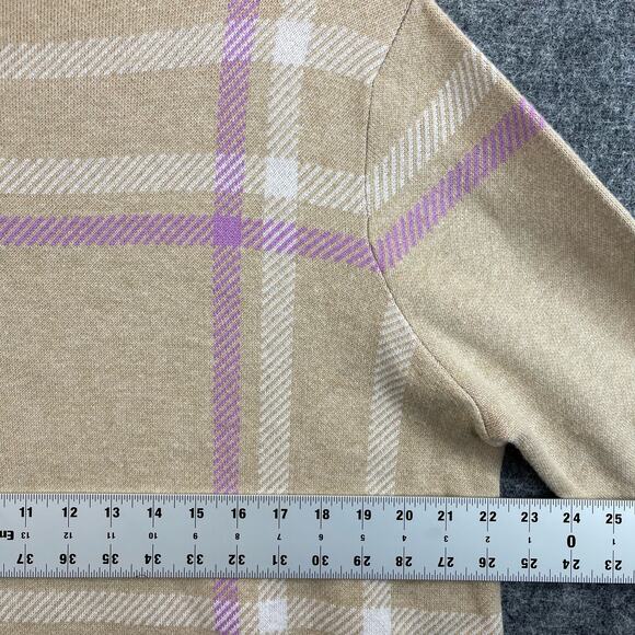 ISAAC MIZRAHI LIVE Plaid Blouse Women Size XL - Picture 9 of 12